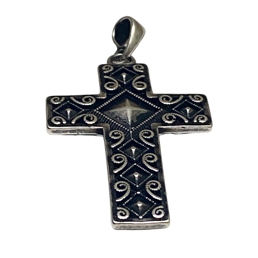RARE  Cross Pendant • Men Pendant • Women Pendant • Silver Pendant  Silver